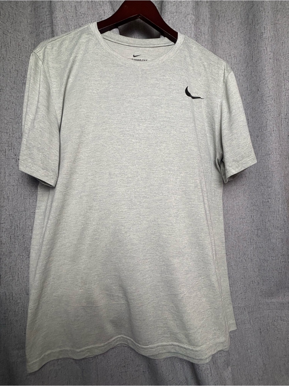 Nike Light Heather Gray Short-Sleeve Crew Tee